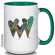 Load image into Gallery viewer, Triple Heart Ceramic Mug