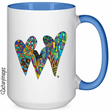 Load image into Gallery viewer, Triple Heart Ceramic Mug