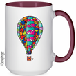 Load image into Gallery viewer, Hot Air Balloon 3 15oz Ceramic Mug