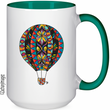 Load image into Gallery viewer, Hot Air Balloon 2 15 oz Ceramic Mug