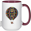 Load image into Gallery viewer, Hot Air Balloon 2 15 oz Ceramic Mug