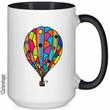 Load image into Gallery viewer, Hot Air Balloon 15 oz Ceramic Mug