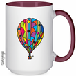 Load image into Gallery viewer, Hot Air Balloon 15 oz Ceramic Mug