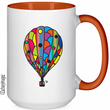 Load image into Gallery viewer, Hot Air Balloon 15 oz Ceramic Mug