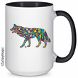 Load image into Gallery viewer, Wolf Growl Ceramic Mug