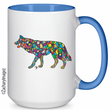 Load image into Gallery viewer, Wolf Growl Ceramic Mug