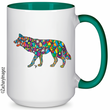 Load image into Gallery viewer, Wolf Growl Ceramic Mug