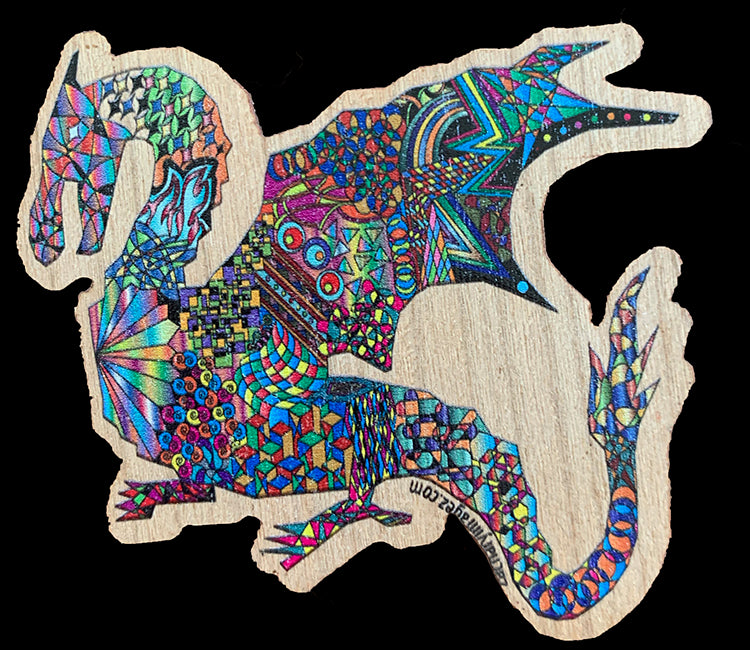 Dragon Wooden Sticker