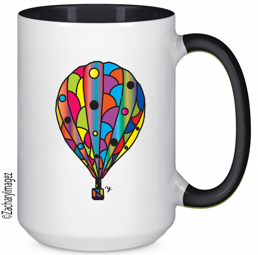 Hot Air Balloon 15 oz Ceramic Mug