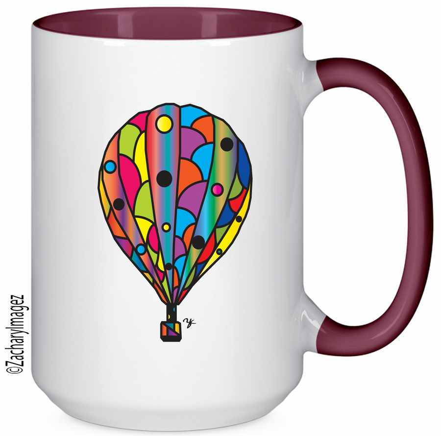 Hot Air Balloon 15 oz Ceramic Mug