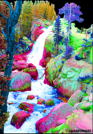 Rocky Mountain Waterfall Photoscape