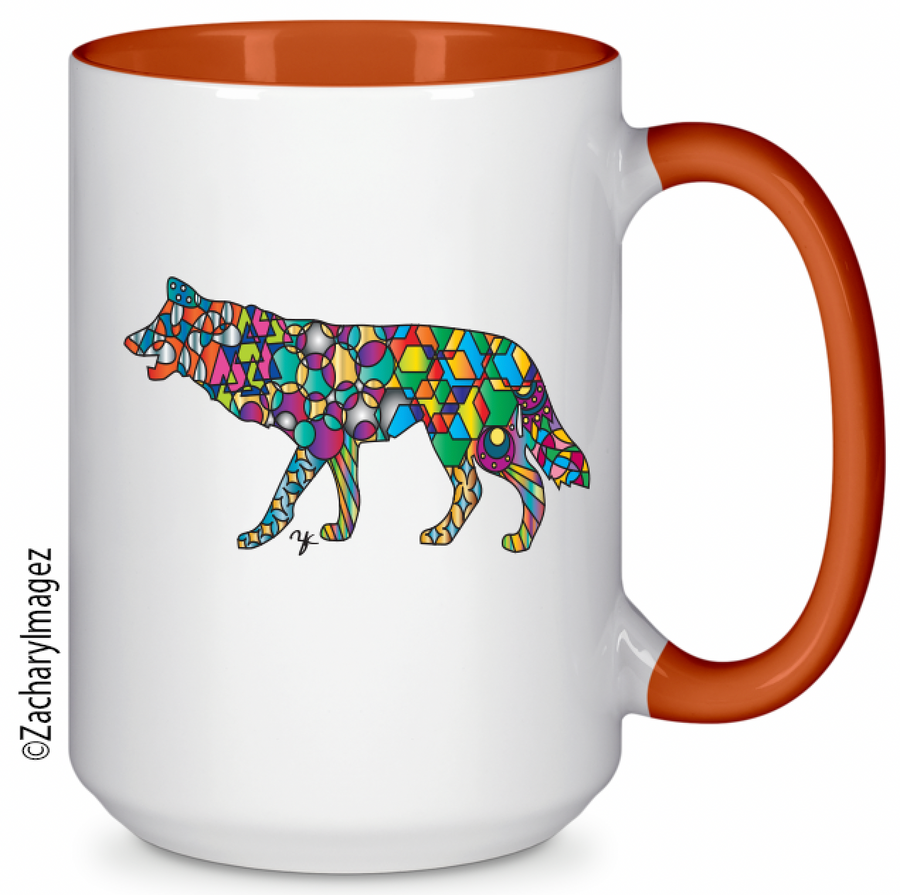Wolf Growl Ceramic Mug